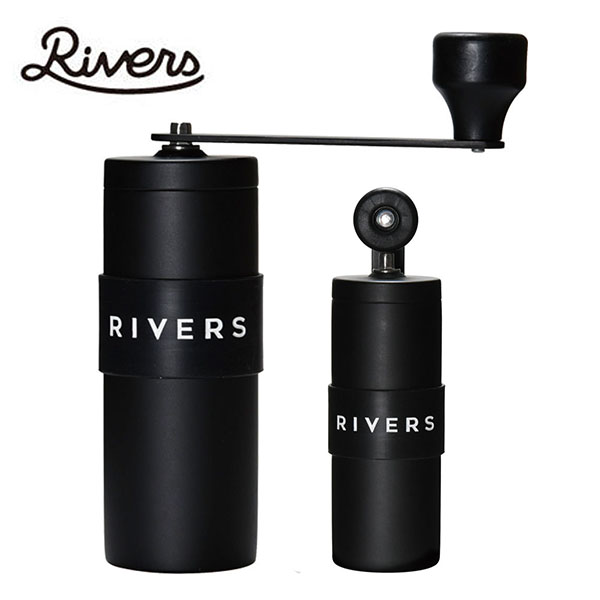 送料無料 RIVERS リバーズ コーヒーグラインダー グリット マットブラック 約120ml 18-8ステンレス鋼 キャンプ アウトドア GRITMBK