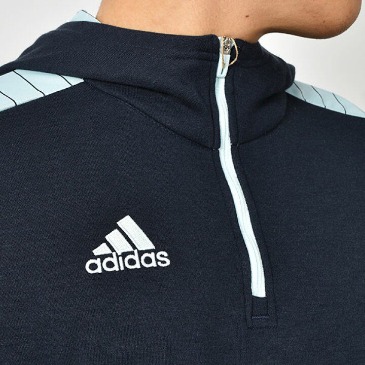 送料無料 アディダス メンズ レディース ハーフジップ スウェット パーカー Adidas Tiro フーディー Vip ティロ プルオーバー ジャージ スポーツウェア サッカー フットボール フットサル トレーニング ウェア 部活 クラブ 練習 22秋新作 Ko430 ファッション