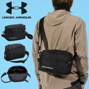 送料無料 ゴルフ カートバッグ アンダーアーマー UNDER ARMOUR UA Round Poach 5.9L ショルダーバッグ ラウンドバッグ ミニバッグ ポーチ バッグ BAG コンペ 景品 1378288 ブラック