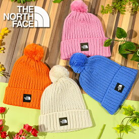 ゆうパケット対応可能！ノースフェイス ポンポン付き ニット帽 キッズ THE NORTH FACE Baby Cappucho Lid ベビー 1歳 2歳 カプッチョリッド ニットキャップ 帽子 子供 防寒 NNB42320 2023秋冬新作