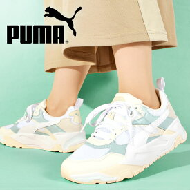 送料無料 プーマ 厚底 スニーカー レディース PUMA トリニティ ローカット シューズ 靴 2024春夏新色 389289 ホワイト ブラック 白 黒