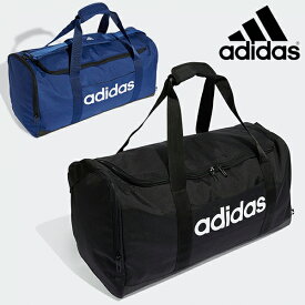 送料無料 アディダス ダッフルバッグ adidas リニア ダッフルバッグ M ボストンバッグ ショルダーバッグ スポーツバッグ バッグ かばん 学校 通学 通勤 部活 クラブ 遠征 旅行 2025秋冬新作 KWQ26