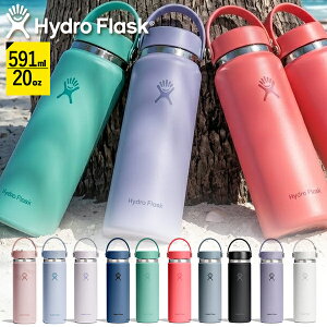2026�t�ĐV�F �������� �n�C�h���t���X�N 20oz ���� Hydro Flask 591ml 20�I���X ���C�h �}�E�X 20 oz Wide Mouth �X�e�����X �ۗ� �ۉ�