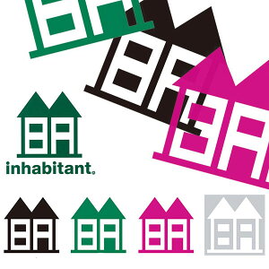 䂤pPbgz\I XebJ[ Cnr^g inhabitant 18cm×18cm STICKER HOUSE XebJ[ nEXS S JbeBO V[ JbeBOV[g Xm[{[h Xm{ T[tB XP