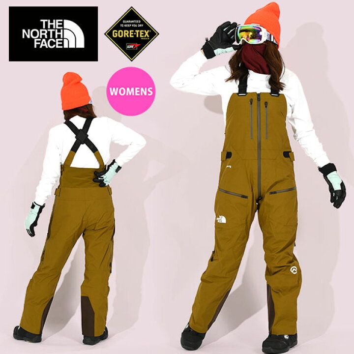 THE NORTH FACE スノー ビブパンツ レディース 詰まら US L 新品！ 
