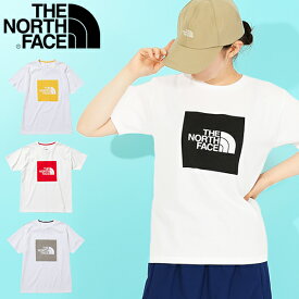 ゆうパケット発送！送料無料 ノースフェイス 半袖Tシャツ レディース THE NORTH FACE S/S Colored Square Logo Tee カラード スクエアロゴ ティー ビッグロゴ ntw32351