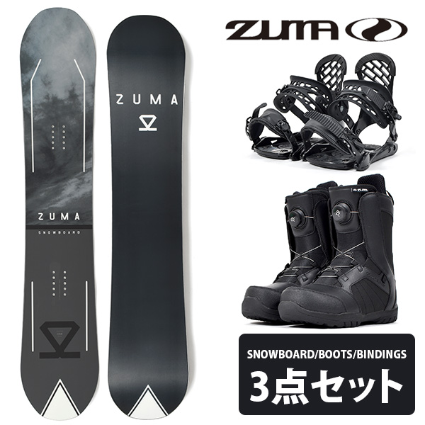 楽天市場】送料無料 ZUMA ツマ スノーボード メンズ 3点セット 板