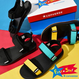 送料無料 キッズ サンダル コンバース CONVERSE ロゴストラップ サンダル KID'S LOGOSTRAP SANDAL 男の子 女の子 ジュニア 子供 ビーチサンダル 子供靴 ベルクロ 海 プール ビーチ 水遊び 海水浴 シューズ 靴