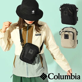 コロンビア ミニショルダーバッグ Columbia メンズ レディース グレートスモーキーガーデンミニ 2L 撥水 ショルダーバッグ ミニバッグ 斜めがけバッグ コンパクト 軽量 斜め掛け ナイロン バッグ アウトドア 黒 PU8601 【あす楽対応】