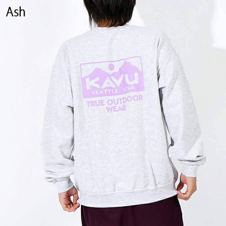 楽天市場】Mサイズ 送料無料 KAVU カブー True Logo Sweat トゥルー 