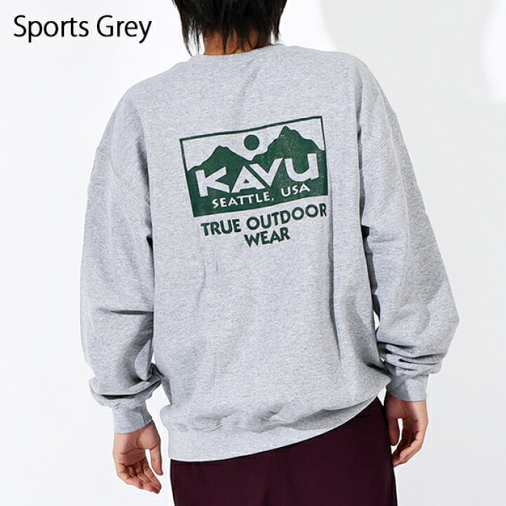 楽天市場】Mサイズ 送料無料 KAVU カブー True Logo Sweat トゥルー 