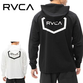 送料無料 RVCA ルーカ 長袖 ラッシュガード HEX LS SURF HOODIE メンズ ラッシュ パーカー 水着 サーフィン 水陸両用 ラッシュ サーフ 海 ビーチ ロゴ BE041800 BE041-800 2024春夏新作 10%off