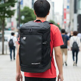 25%off 送料無料 ニューバランス リュックサック New Balance メンズ レディース トップローディング バックパック 35L 撥水 スクエア型 大容量 デイパック スクエアリュック リュック バッグ スポーツ アウトドア 通勤 通学 ブラック 黒 JABF1665