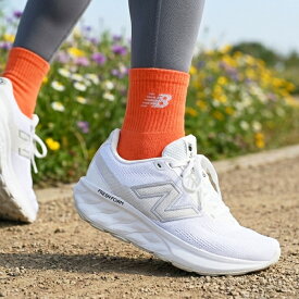 2026秋冬新作 送料無料 ニューバランス 幅広 厚底 ランニングシューズ ワイド 2E New Balance レディース Fresh Foam 520 v9 スニーカー 靴 ホワイト 白 W520LW92E