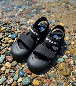 【9/18先着5000円OFFクーポン】 つま先保護 ニューバランス 水陸両用 サンダル New Balance 子供 キッズ 809 v1 Sandal ベルクロ ブラック 黒 SYA809P3M