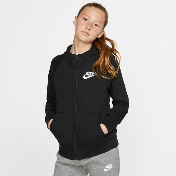 楽天市場 30 Off キッズ 女の子 スウェット パーカー ナイキ Nike Yth ガールズ Pe フルジップ フーディ トレーナー ジャケット 長袖 スエット 子供 スポーツウェア 裏起毛 裏フリース ブラック 黒 Bv2712 あす楽対応 エレファントｓｐｏｒｔｓ