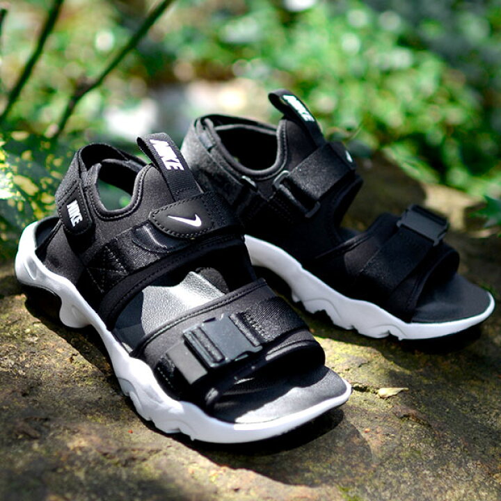 楽天市場 送料無料 絶版 ナイキ サンダル メンズ レディース Nike キャニオン サンダル ストラップ スポーツ ベルクロ スニーカー ビーチ サンダル ビーサン スポサン シューズ 靴 Canyon Sandal ブラック 黒 Ci8797 エレファントｓｐｏｒｔｓ
