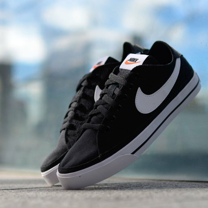 楽天市場 最大1000円クーポン配布中 送料無料 ナイキ スニーカー メンズ Nike コート レガシー キャンバス シューズ 靴 ナイキスニーカー カジュアルシューズ ブラック 黒 Cw6539 21春新作 エレファントｓｐｏｒｔｓ