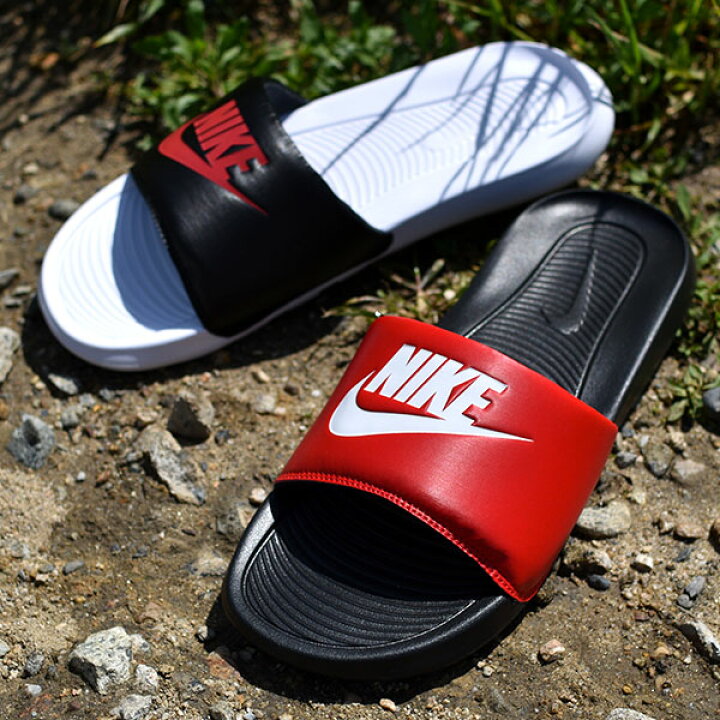 楽天市場 左右非対称 ナイキ サンダル メンズ レディース アシンメトリー Nike ビクトリー 1 スライド ミックス スライド シャワーサンダル スポサン Victori One Slide Mix レッド ブラック Dd0234 21夏新作 エレファントｓｐｏｒｔｓ