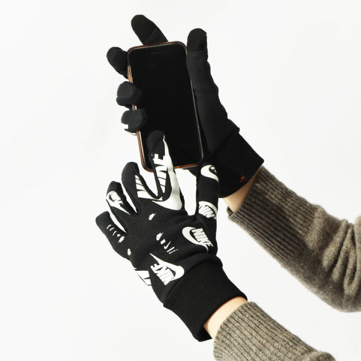 楽天市場 ゆうパケット発送 送料無料 ナイキ 手袋 メンズ Nike クラブ フリーステック グローブ 2 0 タッチパネル スマートフォン対応 スマホ対応 スマホ手袋 防寒 裏起毛 裏フリース ブラック 黒 Cw1032 035 22冬新作 エレファントｓｐｏｒｔｓ