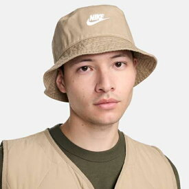 ナイキ バケットハット メンズ レディース NIKE アペックス SQ FUT WSH バケット ハット キャップ 帽子 HAT アウトドア レジャー スポーツ 熱中症対策 カーキ ベージュ fb5381 2024夏新作