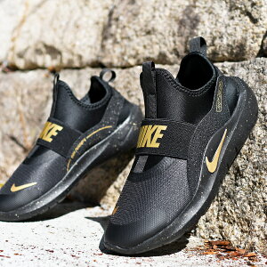 21%off�y���悠��z�������� �i�C�L �X���b�|�� �X�j�[�J�[ ���f�B�[�X NIKE �t���b�N�X �����i�[ 4 SE GS �X���b�v�I�� �V���[�Y �C FLEX RUNNER 4 �u���b�N �S�[���h im6737