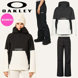 送料無料 スノーウェア レディース セットアップ オークリー OAKLEY ジャケット パンツ 上下セット 上下組 スノーボード スキー スノボ スノー ウエア FOA500471-FOA500128 2025-2026冬新作 25-26 25/26 10%o