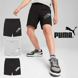 プーマ キッズ ハーフパンツ PUMA ジュニア 子供 POWER グラフィック ショーツ 短パン ショートパンツ ロゴ 男の子 スポーツウェア 2024春夏新作 681405