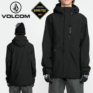 送料無料 スノーボードウェア VOLCOM ボルコム L GORE-TEX JACKET ゴアテックス BLACK メンズ ジャケット スノボ スノーボード スノーボードウエア SNOWBOARD WEAR 2025-2026冬新作 25-26 25/26 10%off