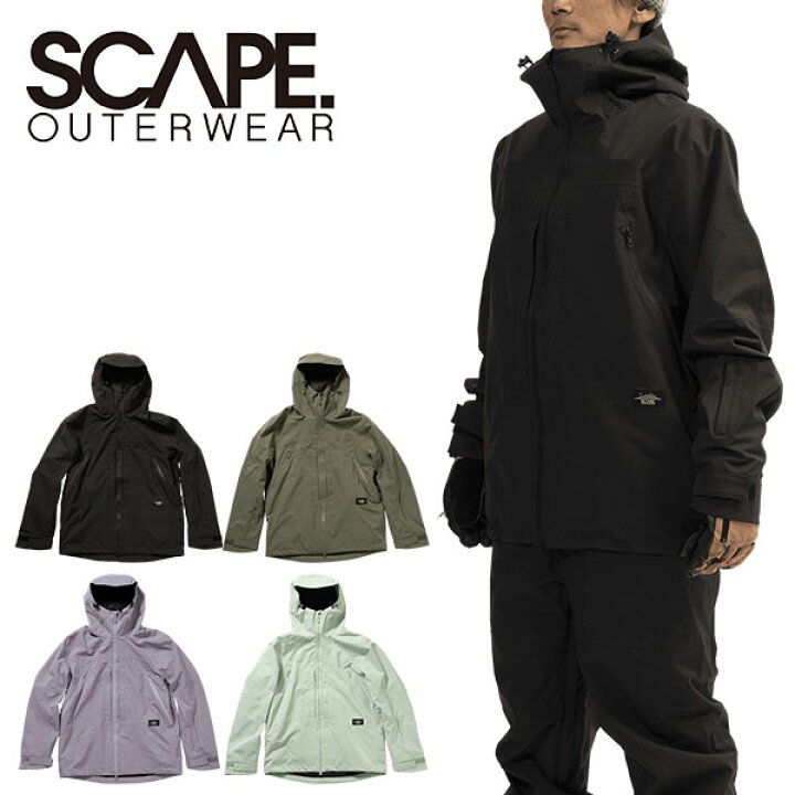 楽天市場】送料無料 スノーボードウェア SCAPE エスケープ POW JACKET 