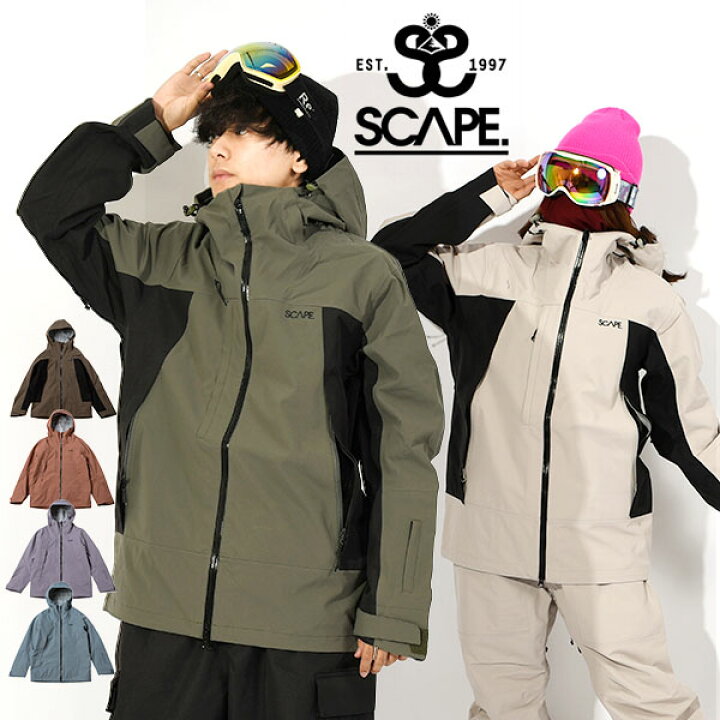 楽天市場】送料無料 スノーボードウェア SCAPE エスケープ POW JACKET 