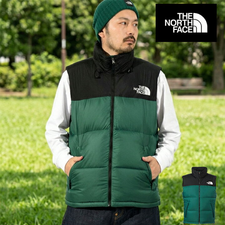 ダウンベスト ノースフェイス緑ダウン グリーン 緑 系 THE NORTH FACE 
