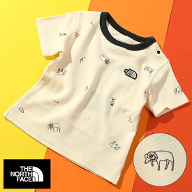 【動画あり】ネコポス発送！送料無料 ノースフェイス 動物柄 半袖Tシャツ ベビー キッズ 子供 THE NORTH FACE B S/S Latch Pile Tee ラッチ パイル ティー ntb32281 2025春夏新色