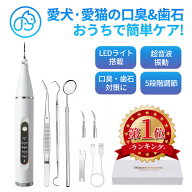 口腔洗浄機 犬猫用 超音波 ペット用 歯垢除去器 防水 5モード 犬 猫 歯用ツール 電動 ペット用 高周波振…