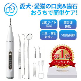口腔洗浄機 犬猫用 超音波 ペット用 歯垢除去器 防水 5モード 犬 猫 歯用ツール 電動 ペット用 高周波振動スケーラー 振動デンタルクリーナー 口内洗浄 可視化 ペットの歯垢 歯周病 歯石 除去 防水 デンタルケア 歯ブラシ ペット歯ブラシ 可視化ケア 電動デンタルクリーナー
