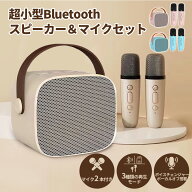 カラオケ 家庭用 Bluetooth スピーカー ワイヤレスマイク bluetooth 2本付き カラオケセット マイク スピ…