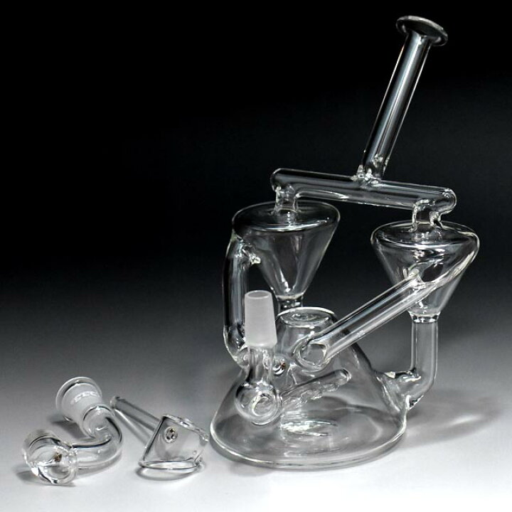 楽天市場】WAX オイル 用 フタ付 リサイクラー P3.3製 ガラスボング 水 