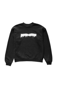 SS24 Fucking Awesome ファッキンオーサム Doily Stamp Crewneck Sweater Black クルーネック トレーナー ブラック 正規取扱店 送料無料 supreme取扱 シュプリーム スケーターブランド ロゴ jason dill ジェイソン ディル