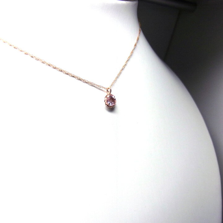 楽天市場】【送料無料】 K18PG天然モルガナイトネックレス□4080-1 : Eleva 