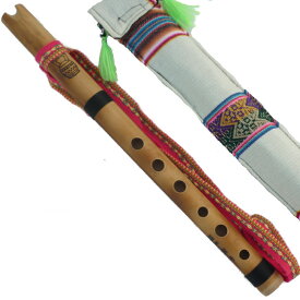 ケーナ QU-D6 セミプロ用 フォルクローレ音楽 ひも付き アンデス楽器 伝統楽器 フォルクローレ楽器 インカ 民族楽器 竹 Blass作