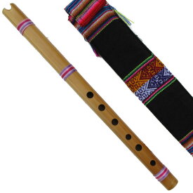 ペルー 民族楽器 QU-025-39 竹製 女性最適 穴小 ケーナ アンデス楽器 フォルクローレ楽器 演奏用 セミプロ用 綺麗