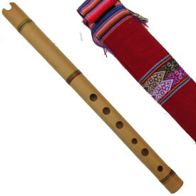 ケーナ BL-W19 フォルクローレ楽器 アンデス楽器 伝統楽器 民族楽器 BLAS作 ブラス作 演奏用 竹製 ケース付き フォルクローレ音楽