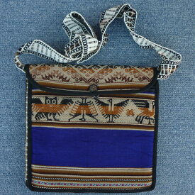 アンデス ペルー 民族織物 AB-006-37 ショルダーバッグ 四角 大型 リャマ アルパカ インカ フォルクローレ音楽 クスコ 綺麗 可愛い