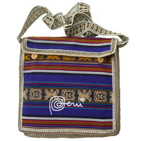 ペルー 民族織物 AB-002-20 マンタ アンデス ナスカ ショルダーバッグ 伝統織物 リャマ アルパカ フォルクローレ衣装 インカ