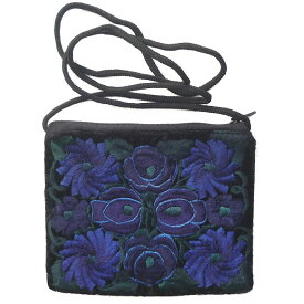 グアテマラ GU-019-01 民族織物 中型 バッグ 財布 小物入れ フォルクローレ衣装 伝統織物 刺繡 ミニショルダーバッグ 花柄