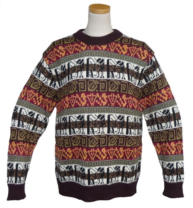 楽天市場】アルパカ１００％セーター ALC-074 男性 丸首 ペルー製