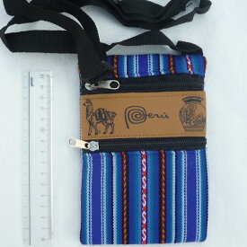 ペルー ミニショルダーバッグ AB-042-02 スマホケース 民族織物 マンタ インカ アンデス クスコ アルパカ フォルクローレ衣装