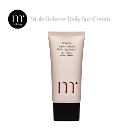 モルバニー トリプルディフェンスデイリーサンクリーム 50ml【サンクリーム】日焼け止め 紫外線遮断 赤外線遮断 ブルーライト遮断 ダメージから肌を守る 保湿 肌バリア強化 赤みの抑制 スキンケア効果も高いサンクリーム