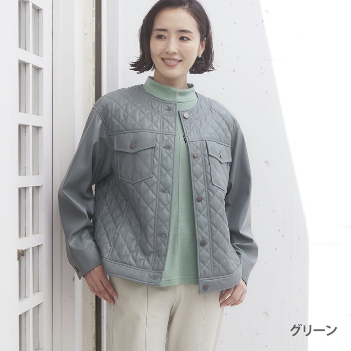 楽天市場】KANSAI BIS カンサイビス ecoレザー キルティングジャケット 