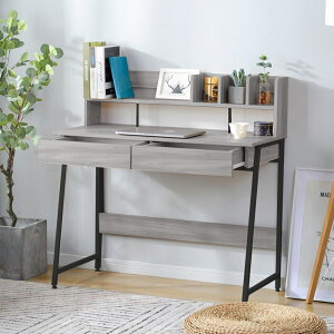 【Olyzion】【人気商品】【ホワイト】パソコンデスク 引き出し付き 収納台 ミシン台 学習机 勉強机